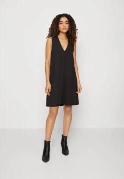 ONLY Onlbianca V Neck Dress - Jerseyjurk - Black