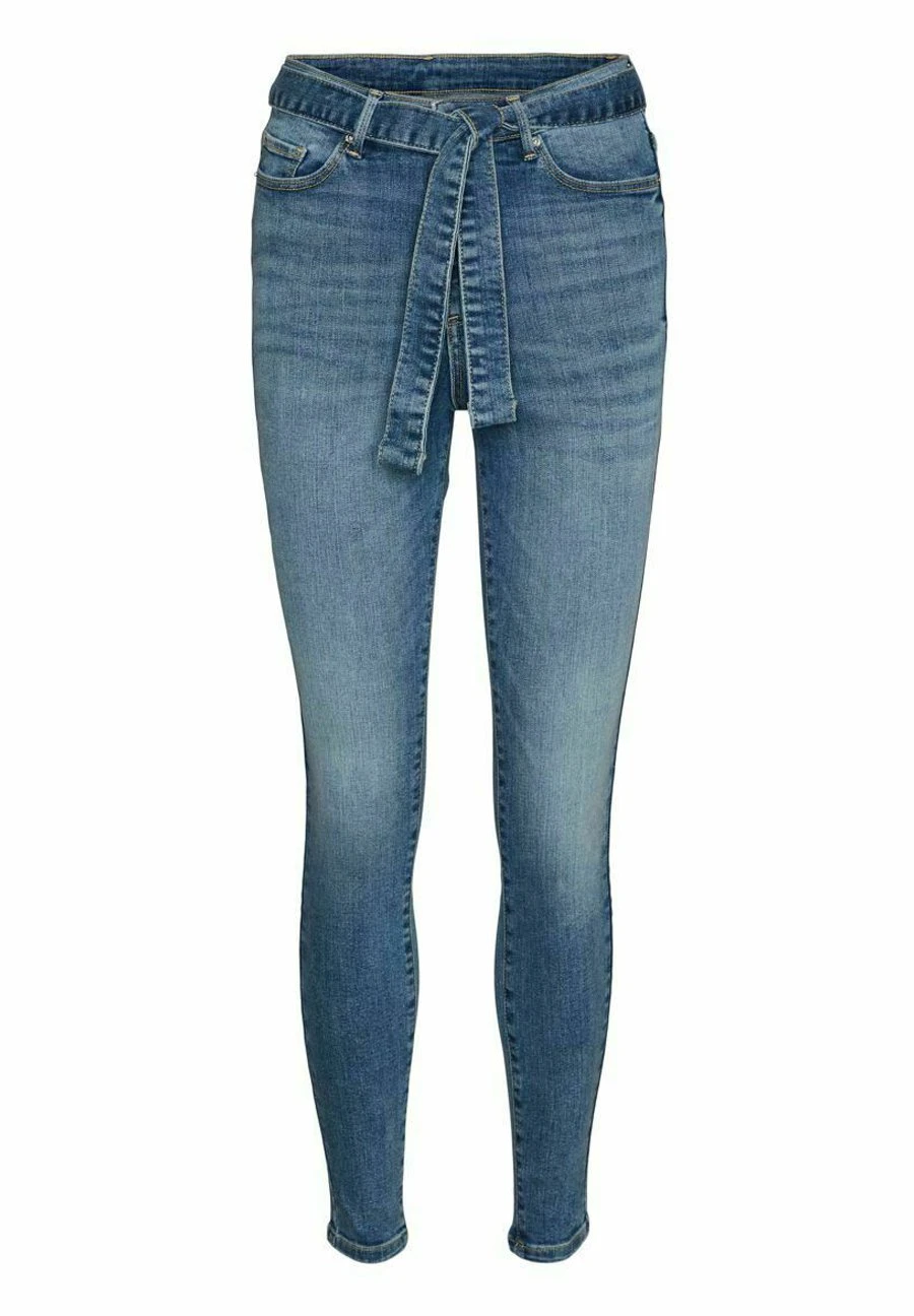 Vero Moda High Waist Vmsophia - Jeans Skinny Fit - Medium Blue Denim 1 Vero Moda High Waist Vmsophia - Jeans Skinny Fit - Medium Blue Denim