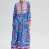 Etnic Patterned- Maxi-Jurk - Blue