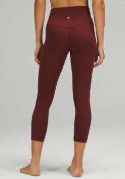 Lululemon Align Hr Crop 23 - Legging - Red Merlot -Only Mode Winkel 230cb11fd82d4be4b606d483578a3715