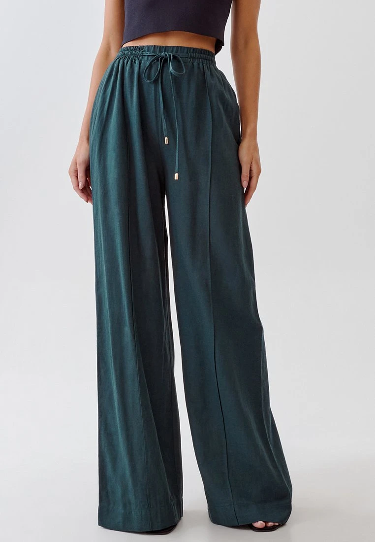 Tussah Andrea - Broek - Emerald 1 Tussah Andrea - Broek - Emerald