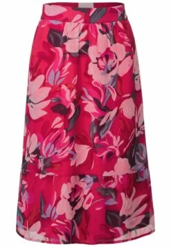 STREET ONE Volant Print - A-Lijn Rok - Pink -Only Mode Winkel 2323bc128b4647f38e44e82f0f5fcc94