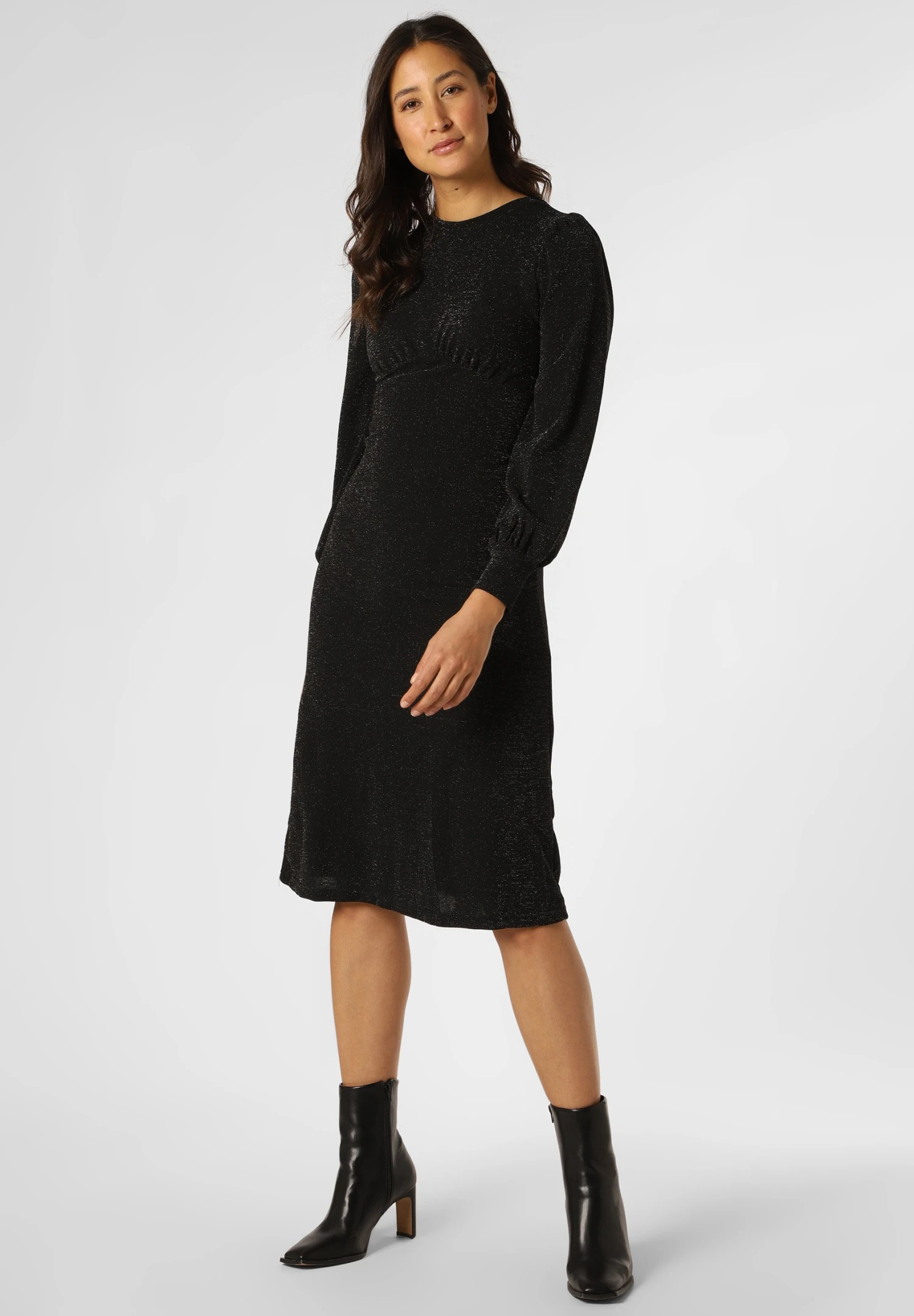 Cocktailjurk - Schwarz Silber 1 Cocktailjurk - Schwarz Silber