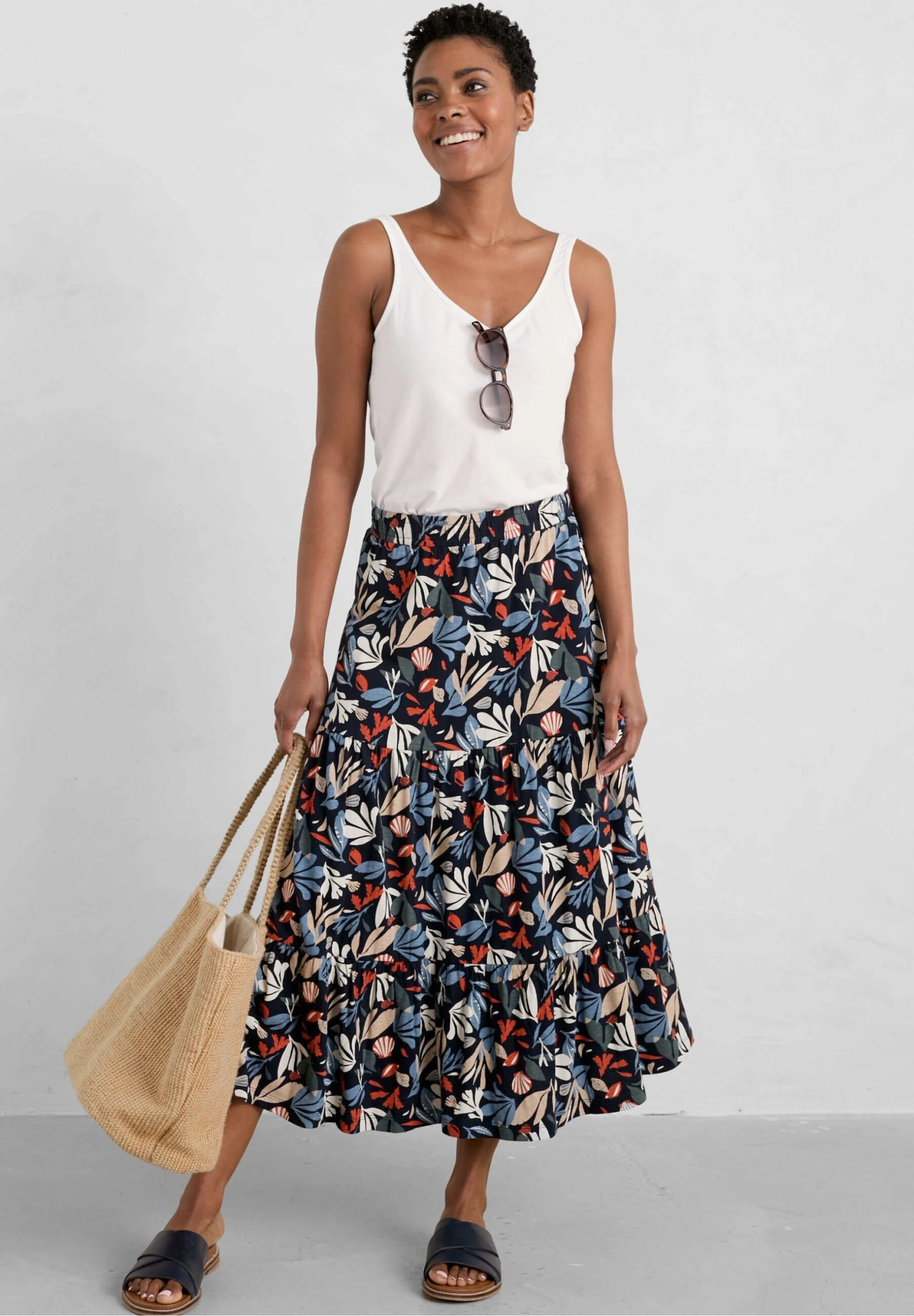 Line Strokes - Plooirok - Collaged Sea Maritime 2 Line Strokes - Plooirok - Collaged Sea Maritime - Afbeelding 2