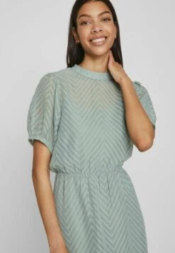 Vila Kurzärmeliges - Jurk - Green Milieu -Only Mode Winkel 23c35376997a4bed8f04b409608cbcd7