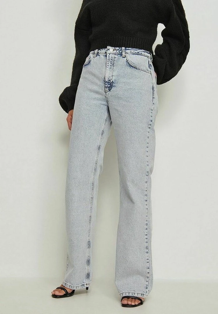 NA-KD Relaxed- Relaxed Fit Jeans - Acid Blue 1 NA-KD Relaxed- Relaxed Fit Jeans - Acid Blue