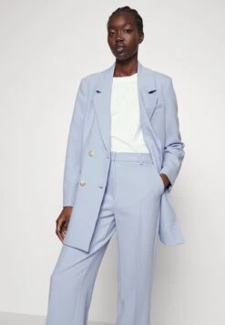 Selected Femme Slfnew Myla Ls Noos - Halflange Jas - Blue Heron -Only Mode Winkel 26472d2b1bdb42ff9b1d83fc4facd84e