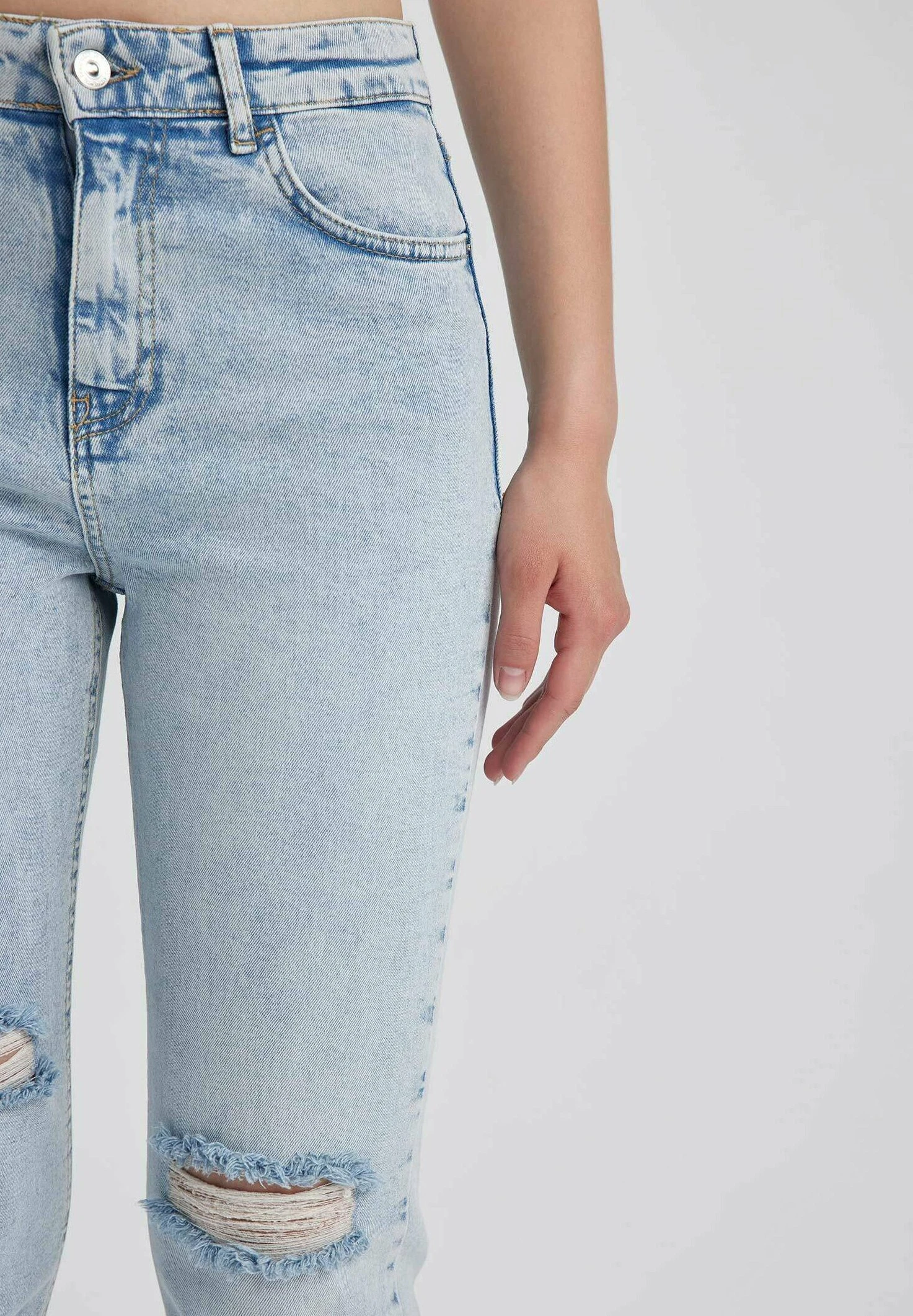 DeFacto Vintage- Slim Fit Jeans - Blue 4 DeFacto Vintage- Slim Fit Jeans - Blue - Afbeelding 4