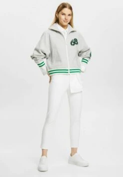 Edc By Esprit Stretchige Mid Rise In Cropped-Länge - Slim Fit Jeans - White -Only Mode Winkel 26f392d6a4dc41168876dc26ad824065