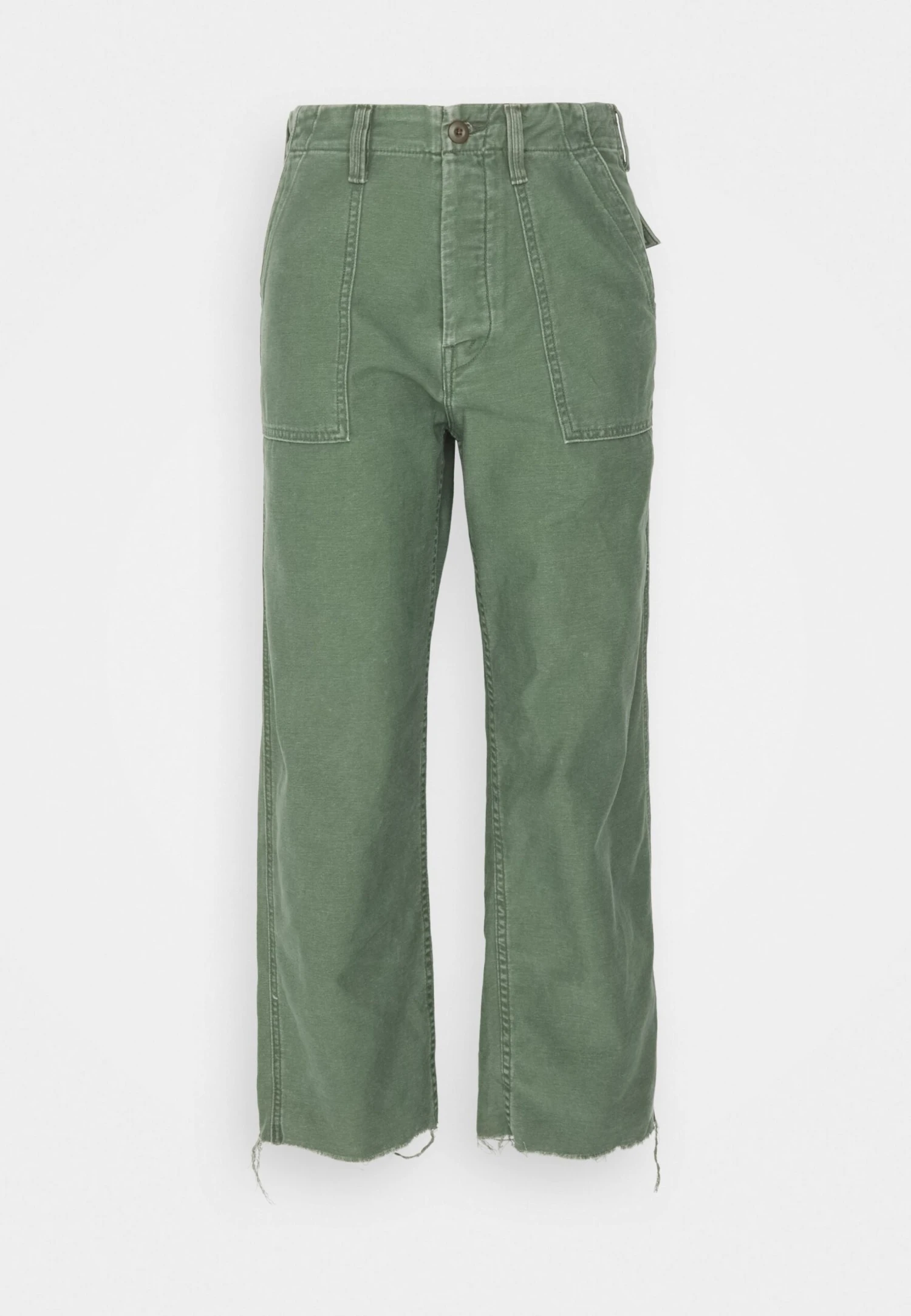 MOTHER The Patch Pocket Private Ankle Fray - Relaxed Fit Jeans - Khaki 5 MOTHER The Patch Pocket Private Ankle Fray - Relaxed Fit Jeans - Khaki - Afbeelding 5