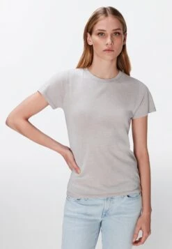 7 For All Mankind Liv Crewneck- T-Shirt Basic - Grey -Only Mode Winkel 2759317ddfa8423bb0aa32d210a3d522