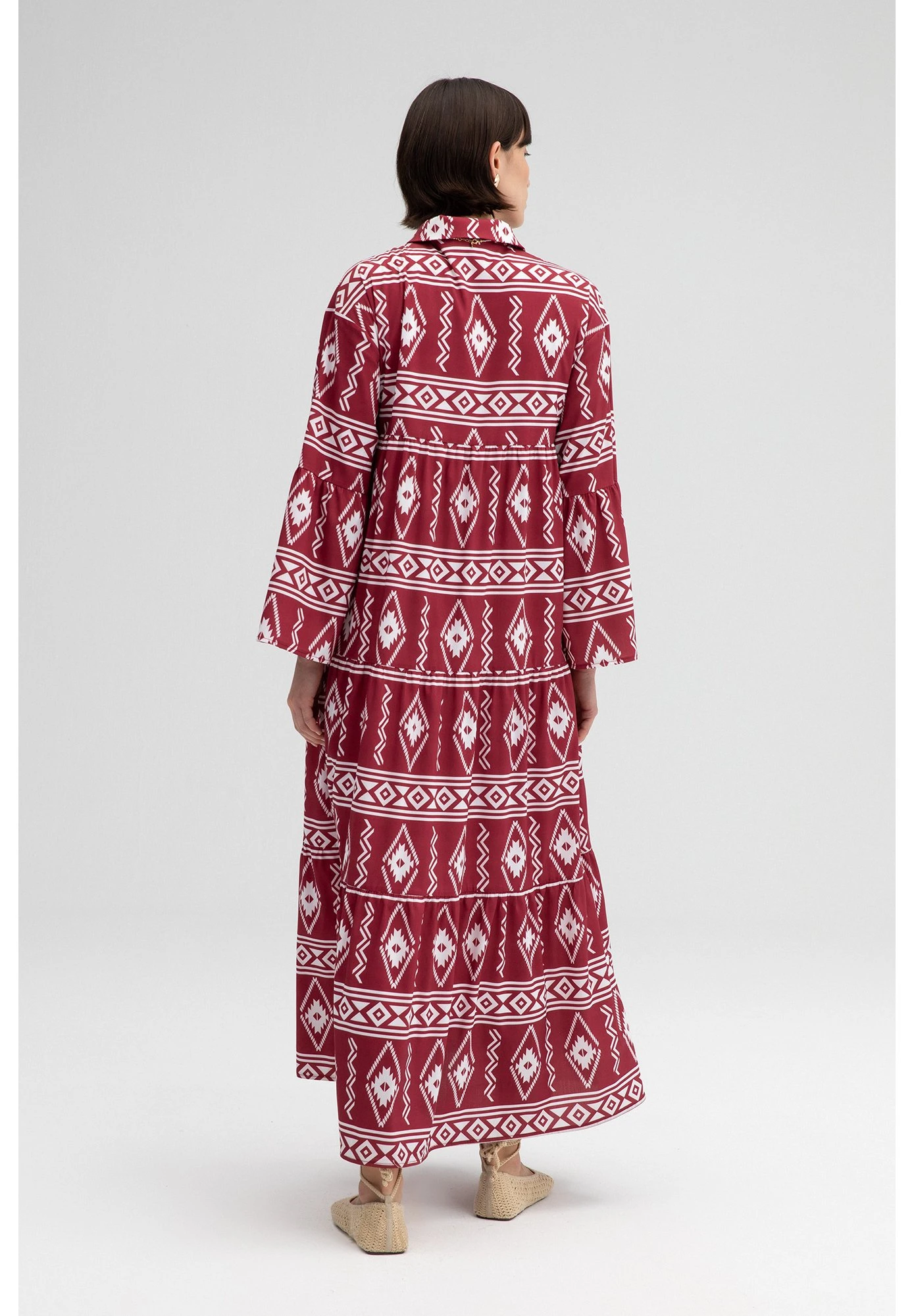 Frilly - Maxi-Jurk - Red 3 Frilly - Maxi-Jurk - Red - Afbeelding 3