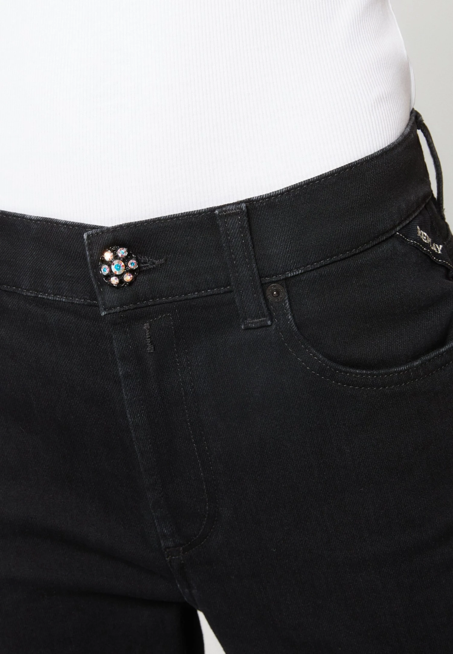 Replay Maijke- Straight Leg Jeans - Dark Grey 7 Replay Maijke- Straight Leg Jeans - Dark Grey - Afbeelding 7