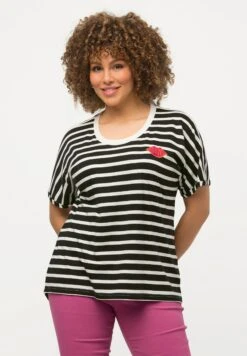 Ulla Popken T-Shirt Print - Noir 7 Ulla Popken T-Shirt Print - Noir -Only Mode Winkel 27c67249619b4148a7484c8868d0f227