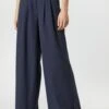 Bundfalten Brenda - Broek - Nachtblau