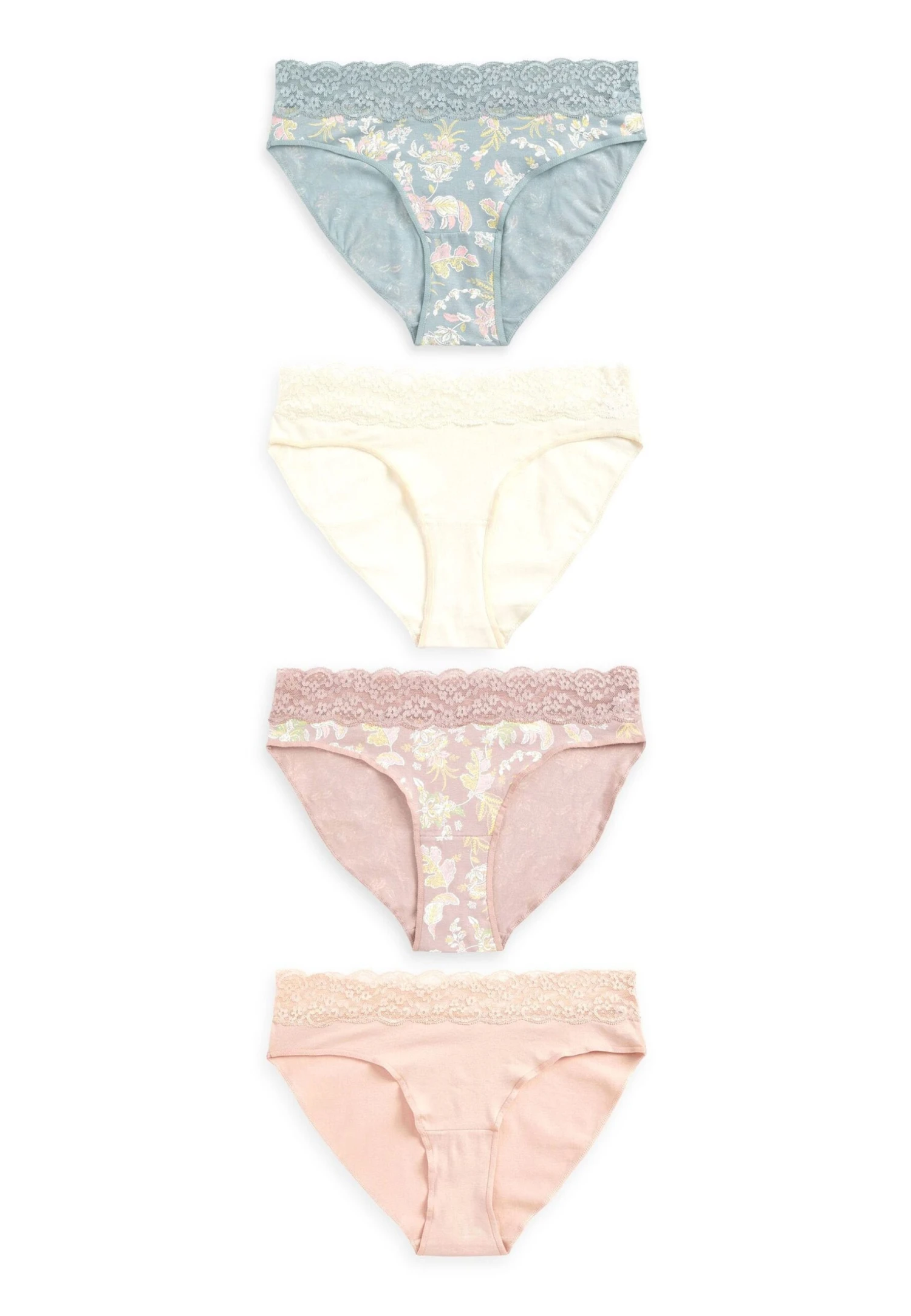 Next Dot Print High LegKnickers 4 Pack - Slip - Pink Green Paisley Floral Print 4 Next Dot Print High LegKnickers 4 Pack - Slip - Pink Green Paisley Floral Print - Afbeelding 4