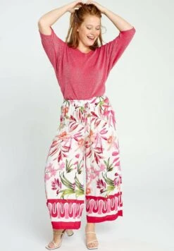 Lockere Mit Blumenmuster - Broek - Pink 10 Lockere Mit Blumenmuster - Broek - Pink -Only Mode Winkel 2835fac6b4bd489b85939abb7ef66149