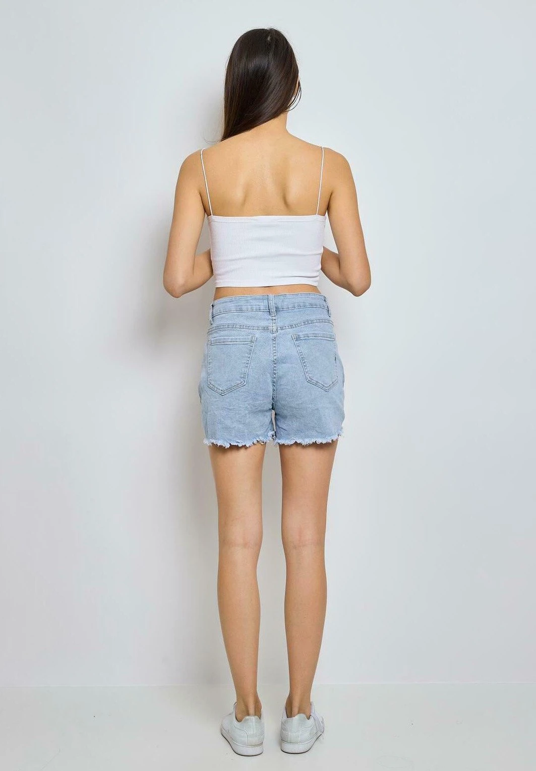 Slim Fit - Jeansshort - Blau 3 Slim Fit - Jeansshort - Blau - Afbeelding 3