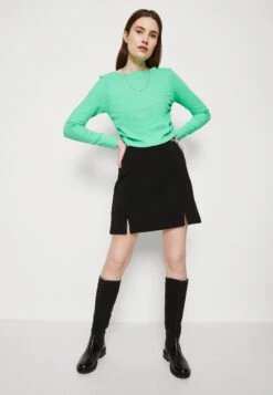 TOM TAILOR Denim Mini Skirt With Slits - Minirok - Deep Black -Only Mode Winkel 28ae6ac25ca4495a85b22993df5a033e