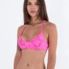 HURLEY Jungle Walk Adjustable Open Back- Bikinitop - Pink Punch