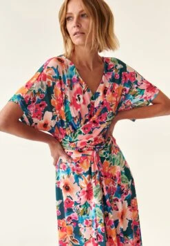 Milenno - Jurk - Turquise -Only Mode Winkel 2960a48cef6b46b48ece715573fb1c25