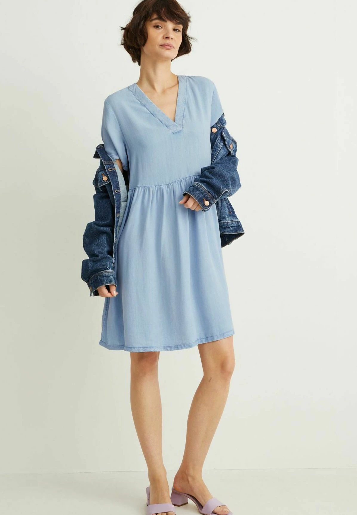 Spijkerjurk - Light Blue 2 Spijkerjurk - Light Blue - Afbeelding 2