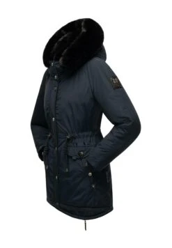 Navahoo Sweety Deluxe - Winterjas - Blue Melange -Only Mode Winkel 29b3e396f46f4165872123473ab38abd