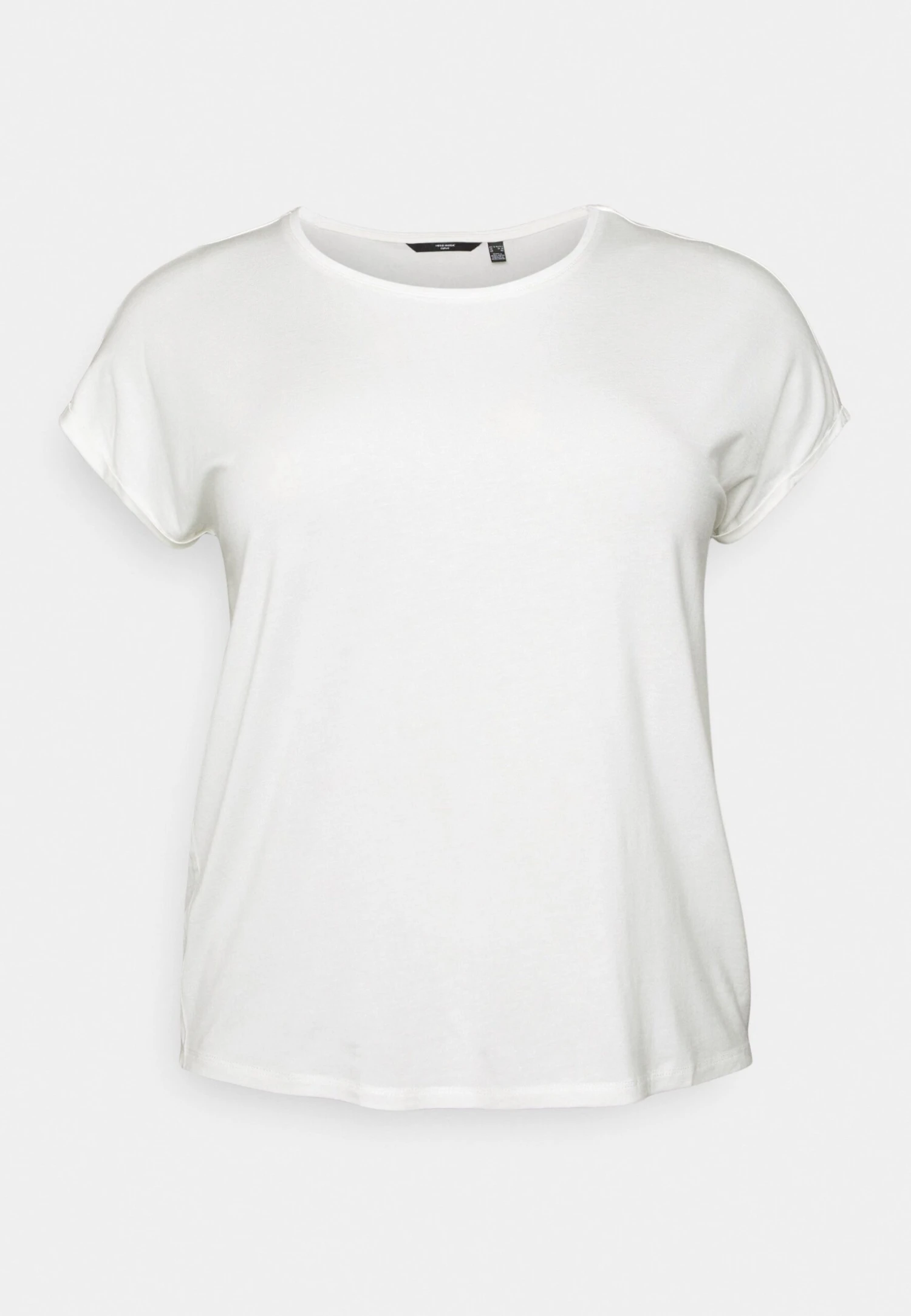 Vero Moda Curve Vmaya Plain - T-Shirt Basic - Snow White 5 Vero Moda Curve Vmaya Plain - T-Shirt Basic - Snow White - Afbeelding 5
