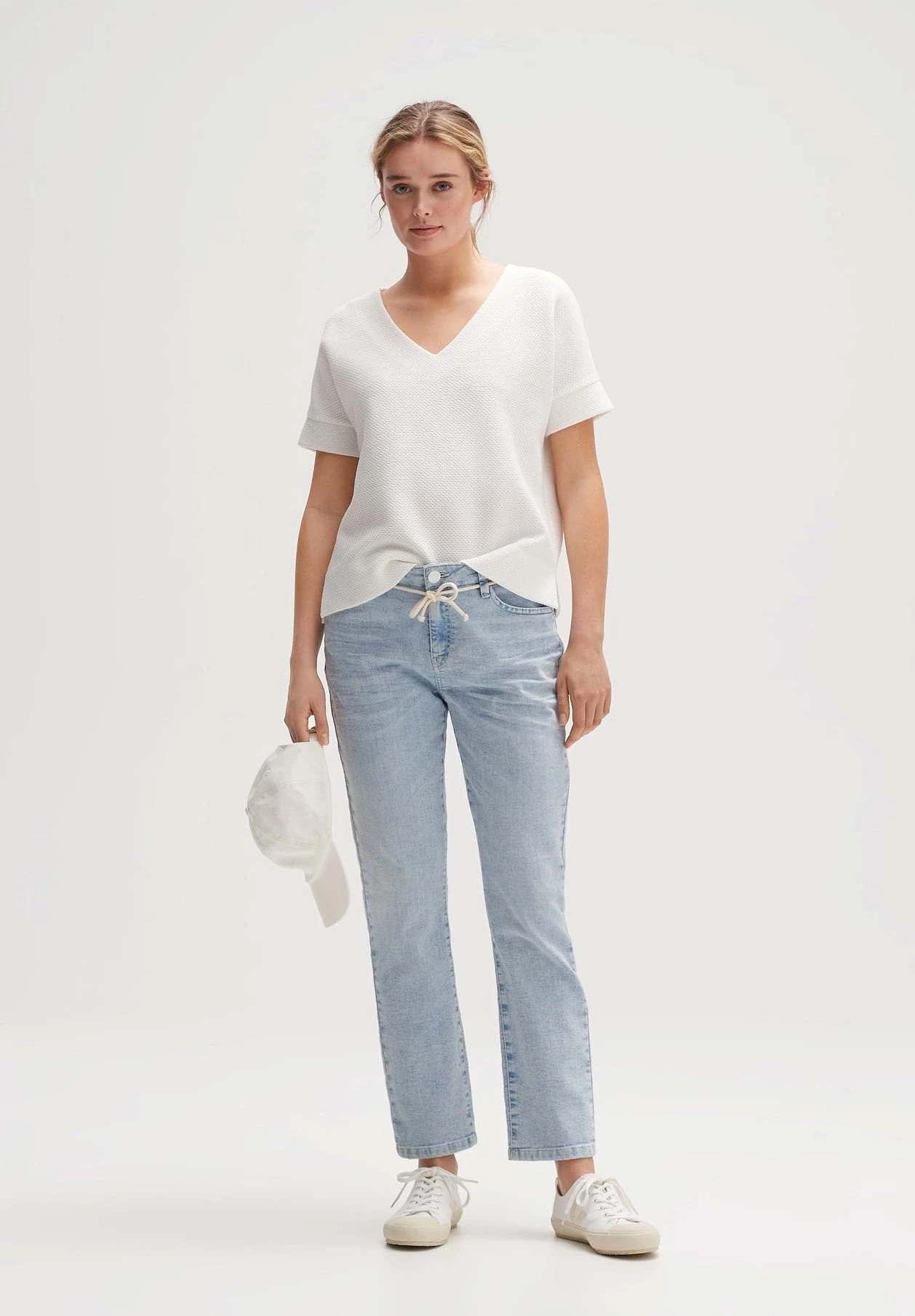 OPUS Louis Destroyed - Slim Fit Jeans - Bleached Mid Blue 2 OPUS Louis Destroyed - Slim Fit Jeans - Bleached Mid Blue - Afbeelding 2