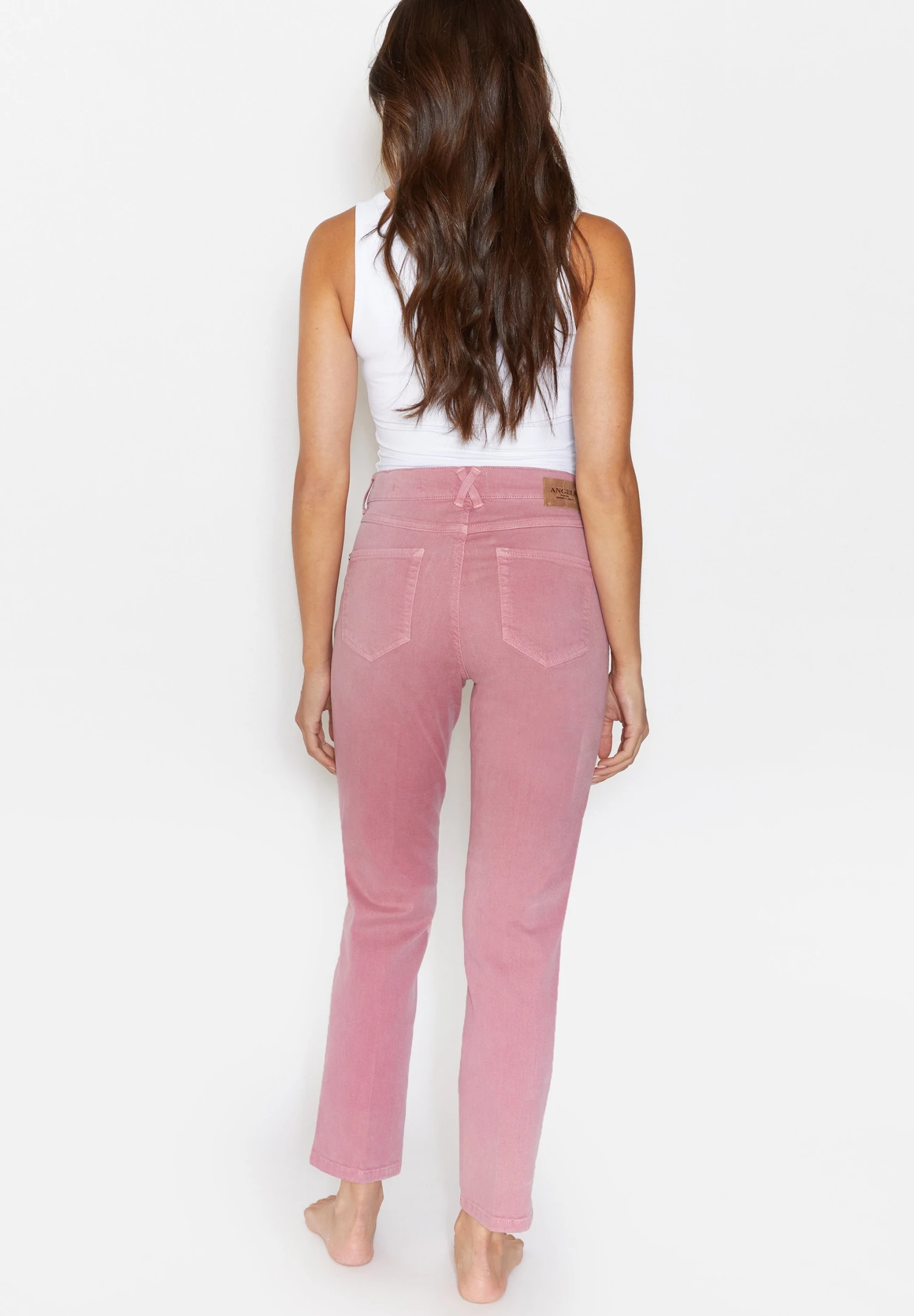 Angels DarleenMit Logo - Straight Leg Jeans - Rosa 3 Angels DarleenMit Logo - Straight Leg Jeans - Rosa - Afbeelding 3