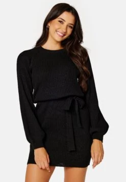 Amira - Gebreide Jurk - Black