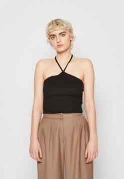 Pieces Pckupa Cropped - Top - Black