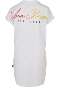 URBAN CLASSICS Ladies Rainbow Tee Dress - Jerseyjurk - White -Only Mode Winkel 2b8c606bbbcf4ee8bbba01175d79415d