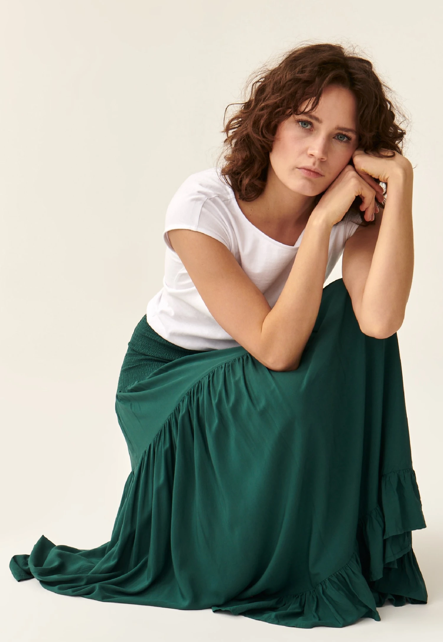 Efia - Plooirok - Green 5 Efia - Plooirok - Green - Afbeelding 5