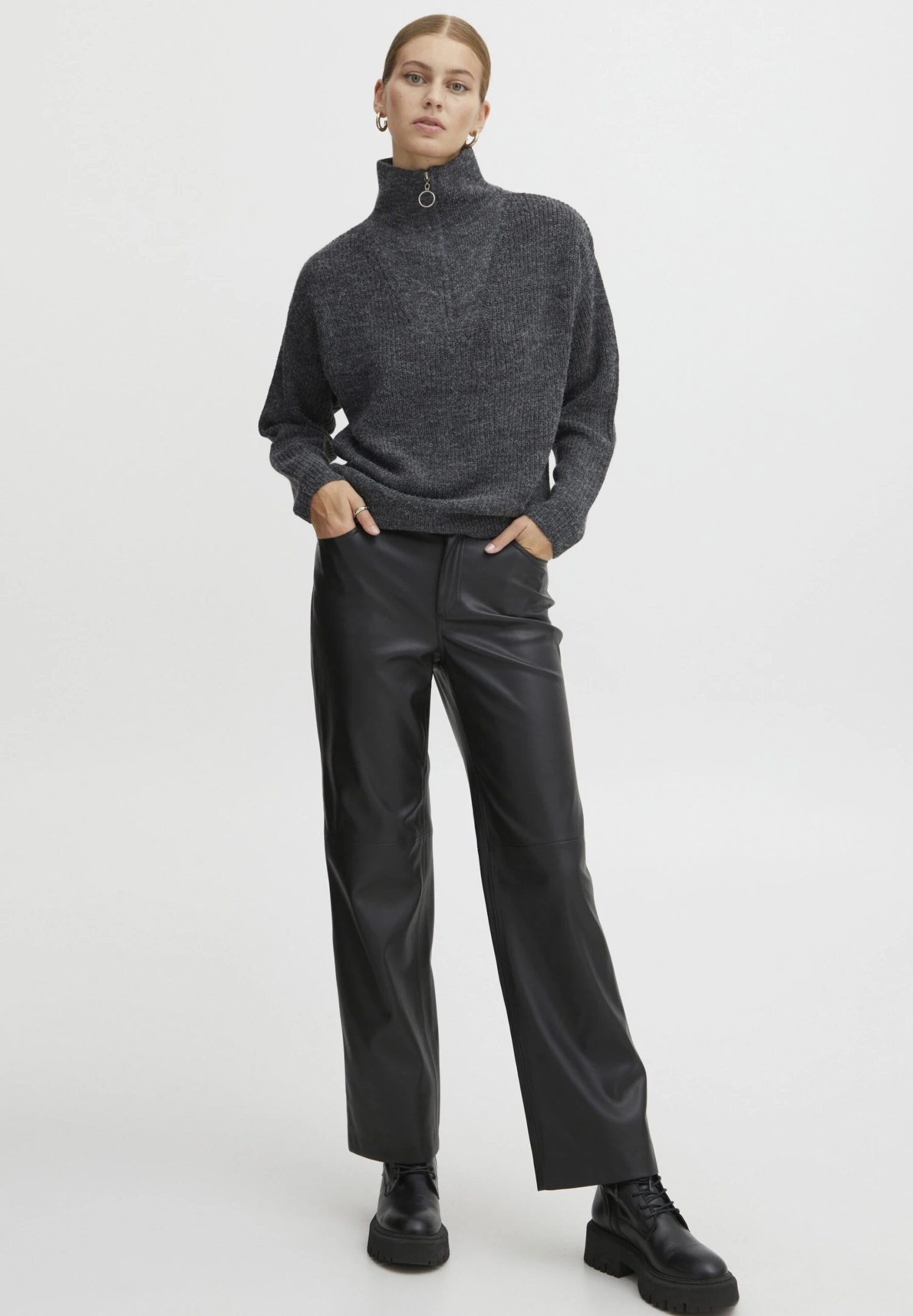 ICHI Ihsia - Broek - Black 2 ICHI Ihsia - Broek - Black - Afbeelding 2