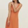 Fransa Framdot 3 Dress - Jerseyjurk - Dusty Orange