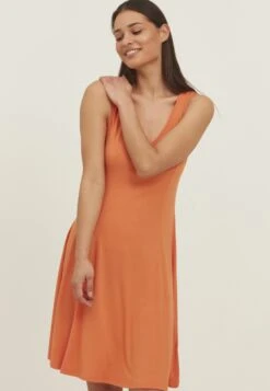 Fransa Framdot 3 Dress - Jerseyjurk - Dusty Orange