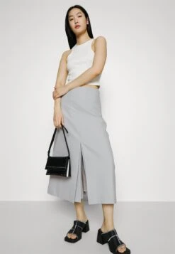 Strike Skirt - A-Lijn Rok - Grey -Only Mode Winkel 2c432b2236984dd58043cb43c255b46e