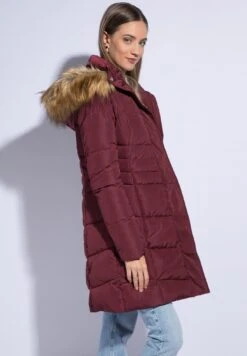 Winterjas - Dark Red -Only Mode Winkel 2ccbd1115b494cb5a6b7a7bdad55d08c