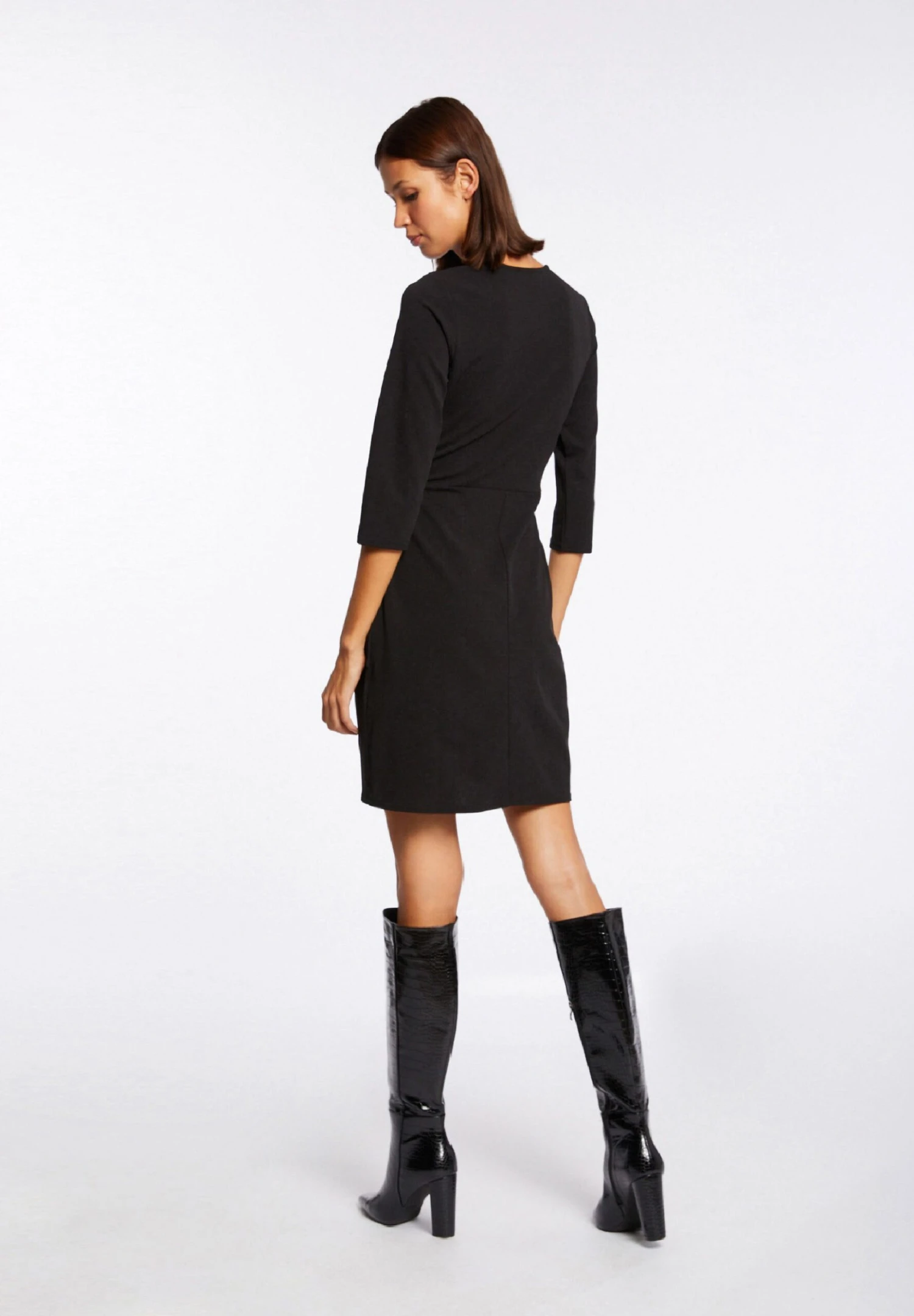 MORGAN Wrap With Buckle - Jurk - Black 2 MORGAN Wrap With Buckle - Jurk - Black - Afbeelding 2