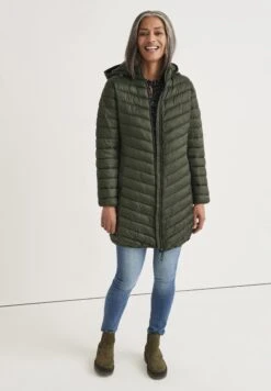 Quilted Lightweight- Winterjas - Khaki Green -Only Mode Winkel 2d8436c37c6544b6b9134417b0fda997