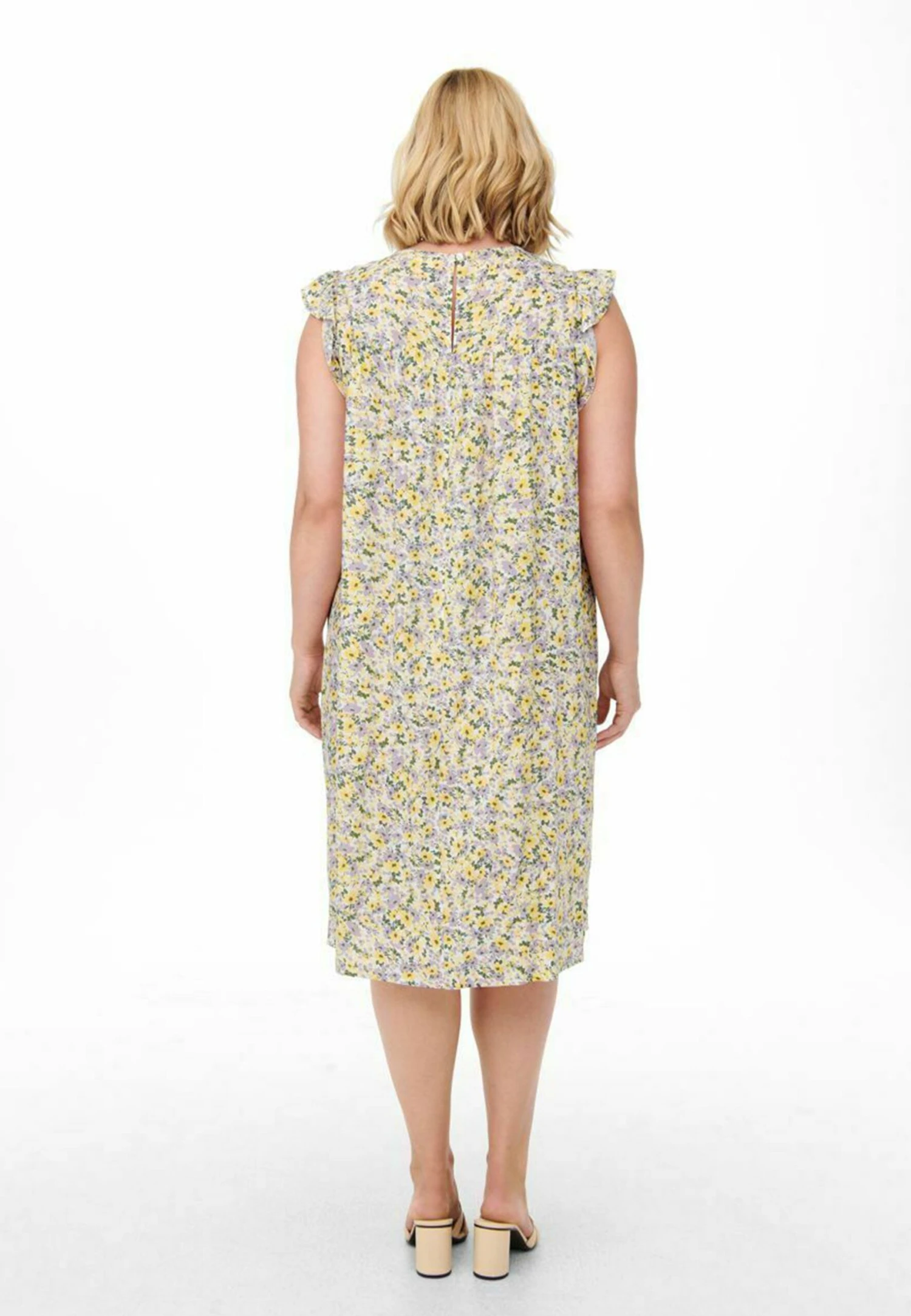 ONLY CARMAKOMA Curvy Rüschenärmel - Jurk - Cloud Dancer 3 ONLY CARMAKOMA Curvy Rüschenärmel - Jurk - Cloud Dancer - Afbeelding 3