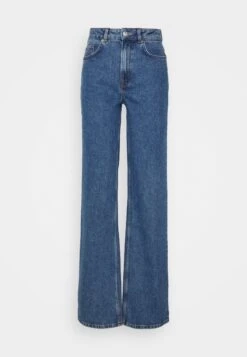 Slfalice Wide Long - Relaxed Fit Jeans - Mid Blue