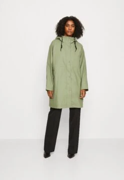 Hunter ORIGINAL Womens Rain - Parka - Lichen Green