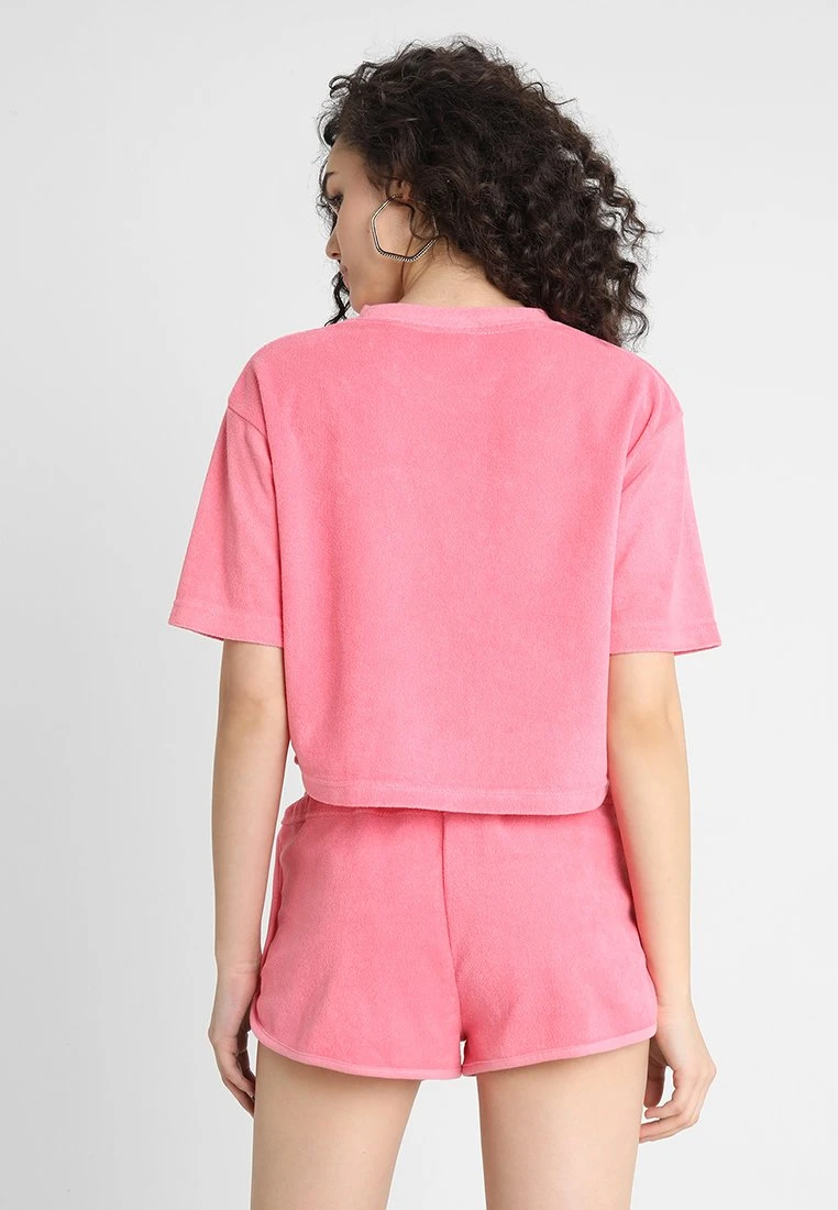 URBAN CLASSICS Ladies Short Towel Tee - T-Shirt Print - Pinkgrapefruit 3 URBAN CLASSICS Ladies Short Towel Tee - T-Shirt Print - Pinkgrapefruit - Afbeelding 3