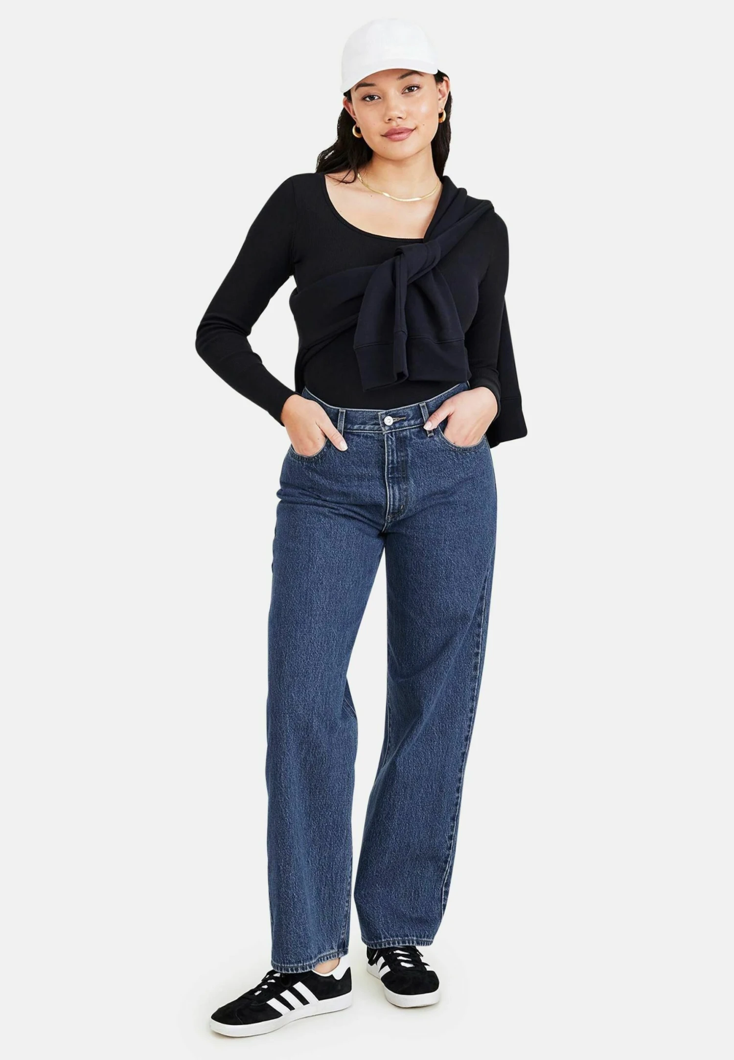 Dockers Relaxed Fit Jeans - Medium Indigo StonewashBlue 1 Dockers Relaxed Fit Jeans - Medium Indigo StonewashBlue