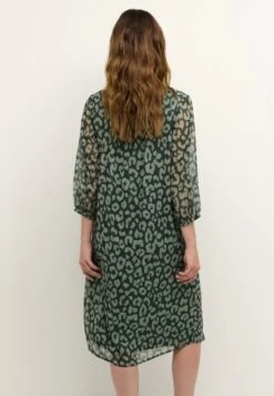 Kaffe Bpcamella Chiffon Dress  - Jurk - Big Leo Print Green Tones -Only Mode Winkel 2fb3afe800df4901bf43ec22a53fb98b
