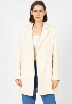 Silvian Heach Gpp23192Cp- Halflange Jas - Cremig