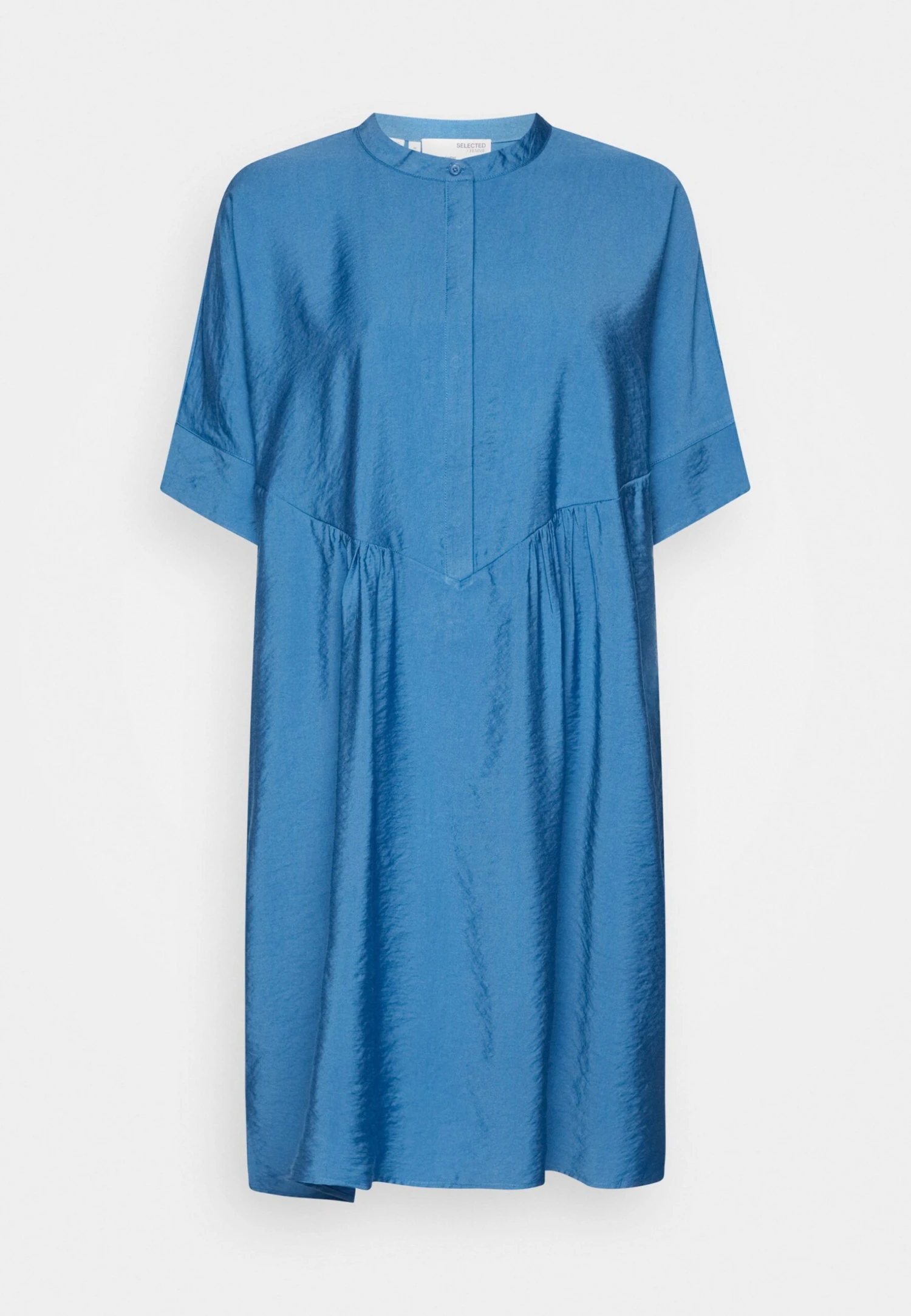 Selected Femme Slfmona Viola Oversize Short Dress- Blousejurk - Roayl Blue 1 Selected Femme Slfmona Viola Oversize Short Dress- Blousejurk - Roayl Blue