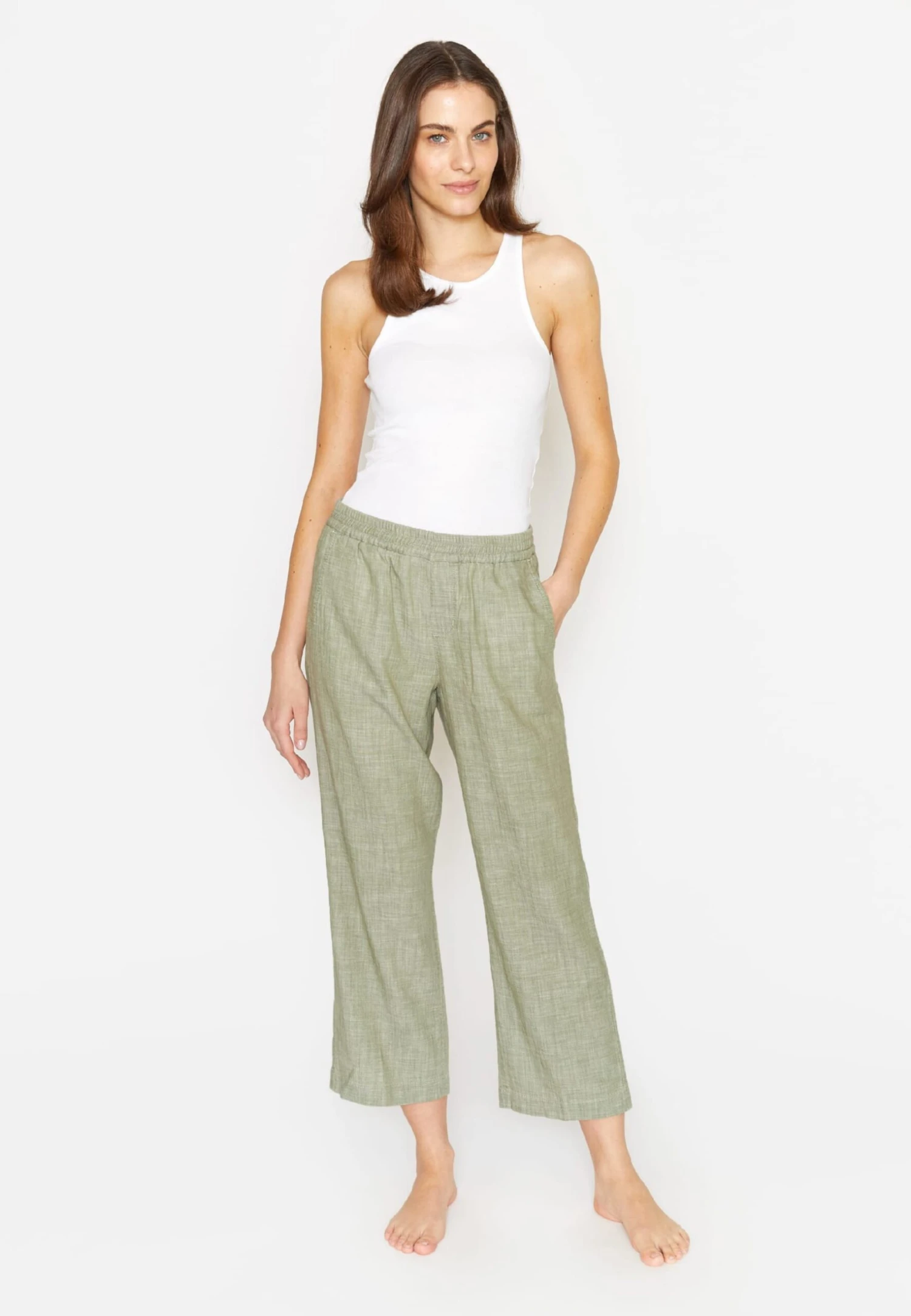 Angels Jump Mit Optik - Broek - Khaki 2 Angels Jump Mit Optik - Broek - Khaki - Afbeelding 2